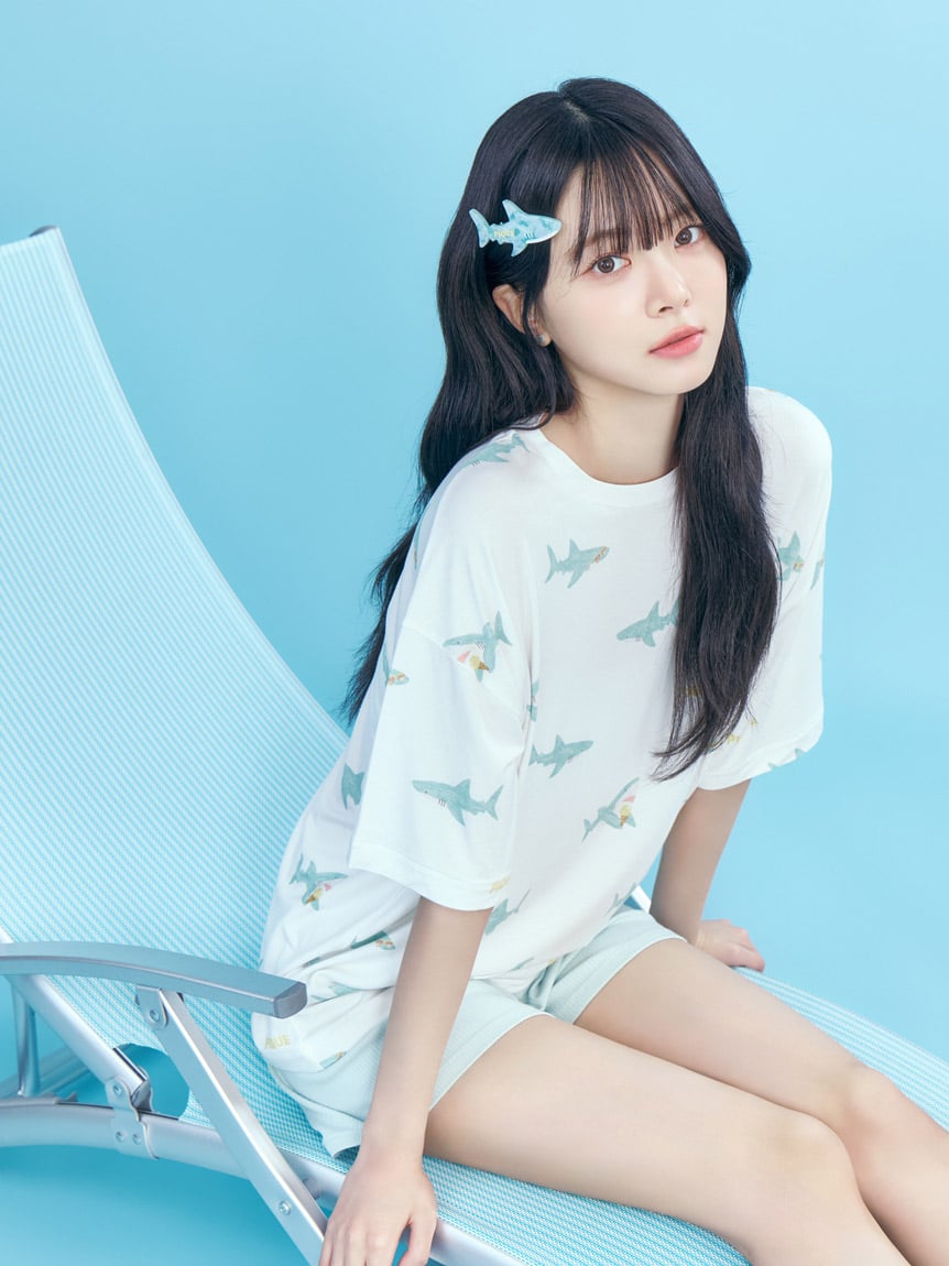 【接觸涼感】SHARK鯊魚圖案T-Shirt PWCT252295