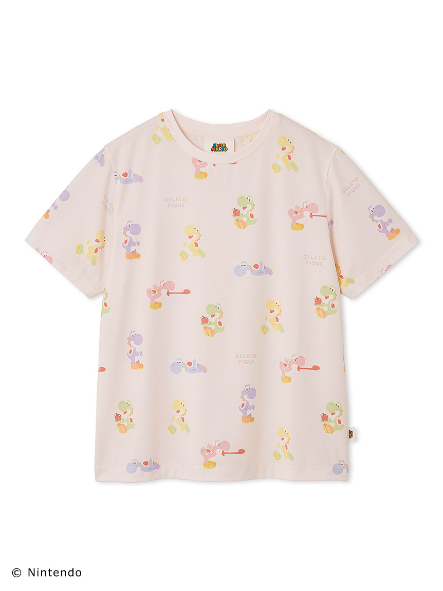 【SUPER MARIO】【WOMEN】奇諾比奧＆耀西T-Shirt PWCT252336-PNK