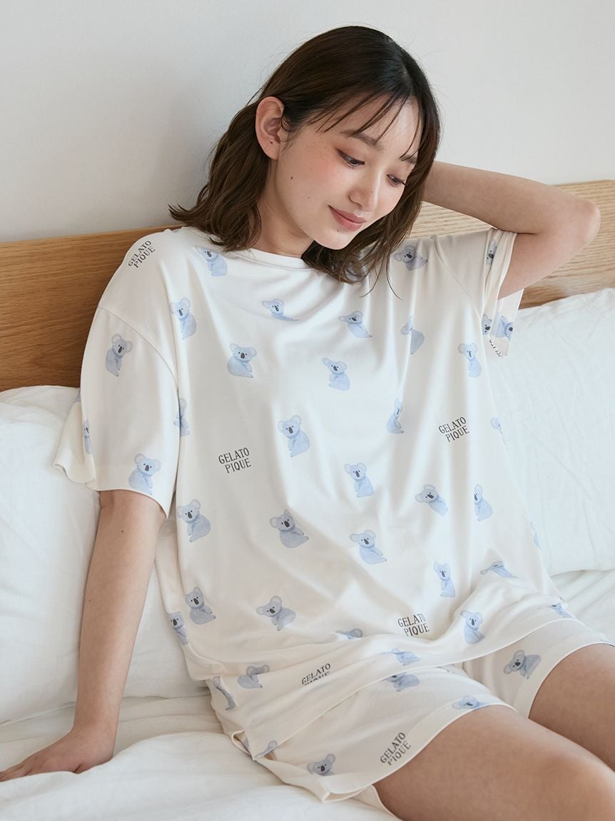 【接觸涼感】無尾熊印花T-Shirt PWCT254249