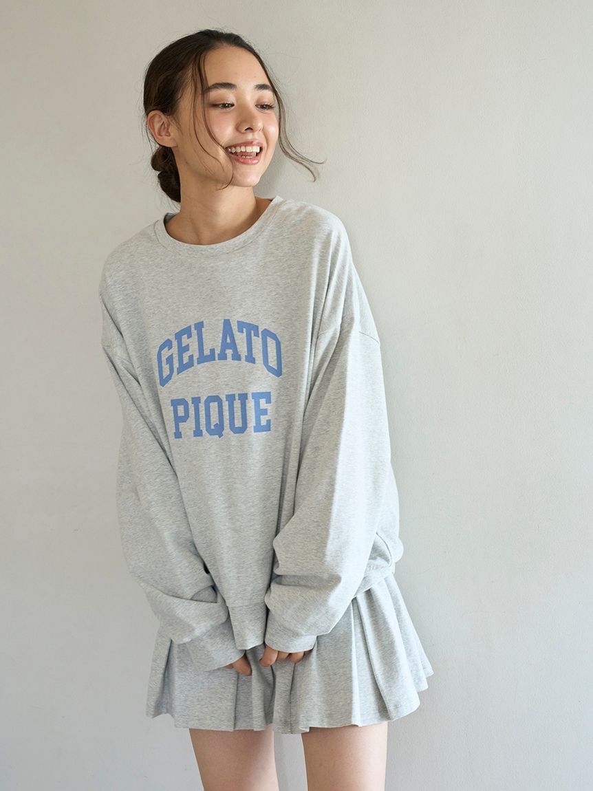 學院風標誌長袖T-shirt PWCT255380