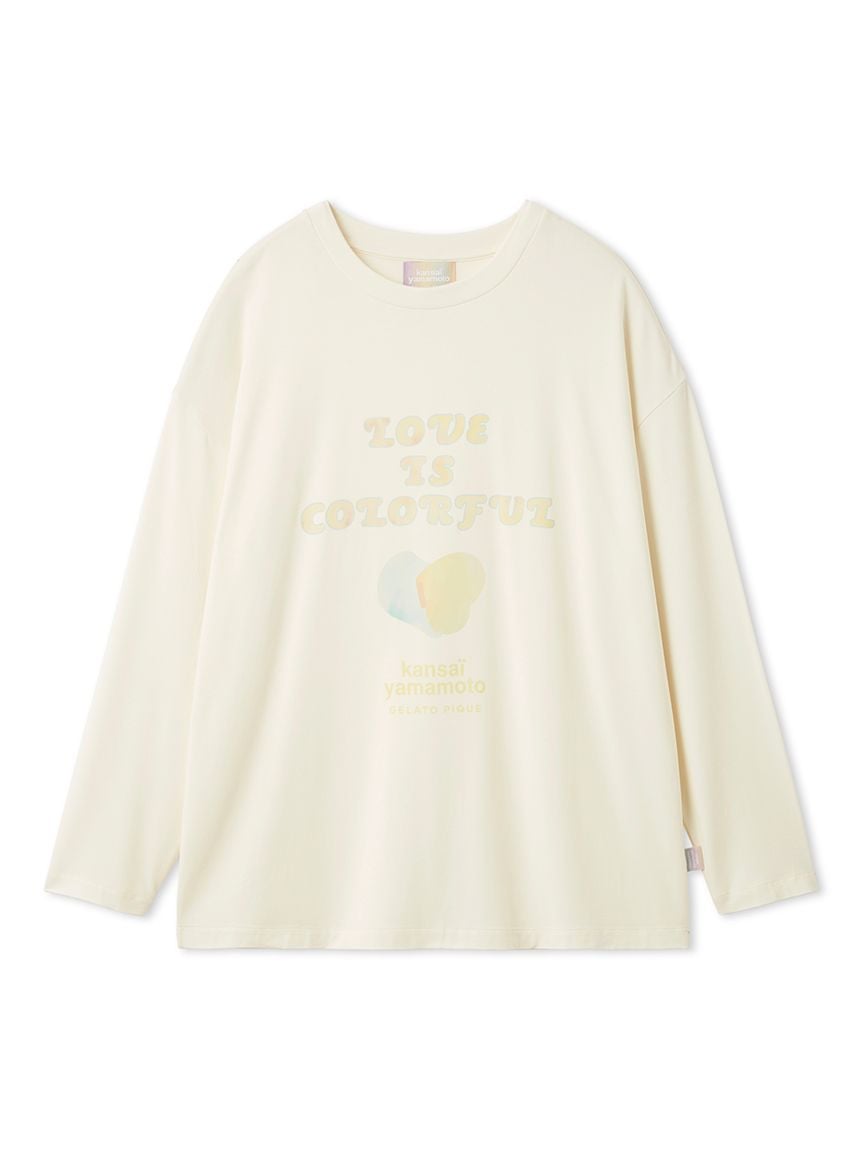 【kansai yamamoto】【女裝】嫘縈Logo標誌長袖T-Shirt PWCT261240