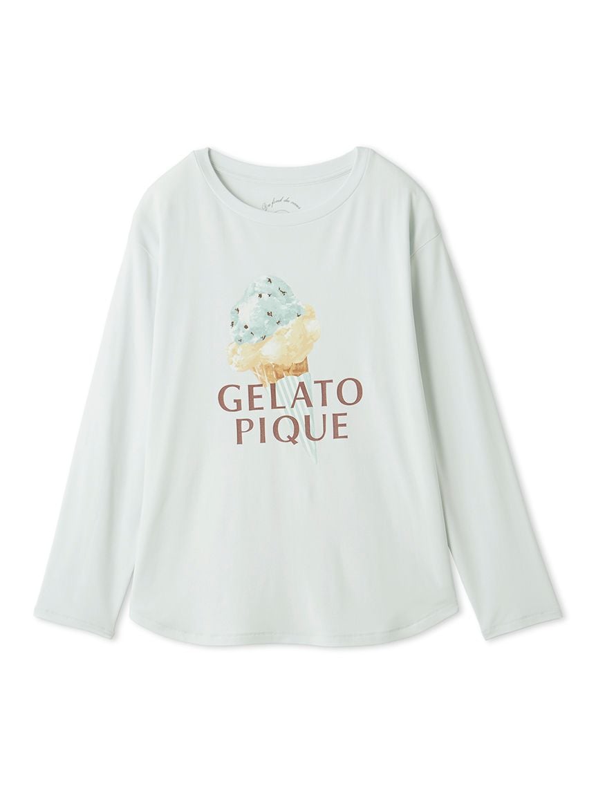 冰淇淋圖案長袖T-Shirt PWCT261264-MNT