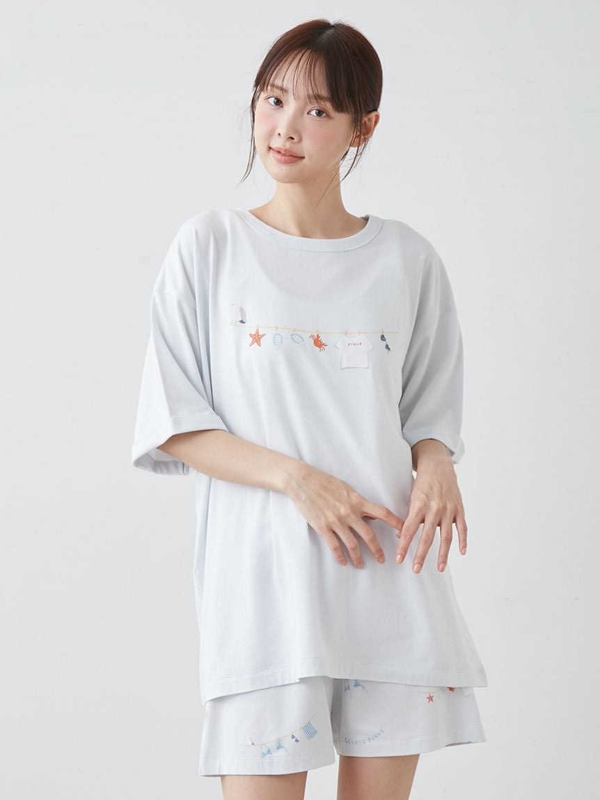 【抗菌防臭】夏日洗衣寬版T-Shirt PWCT262288