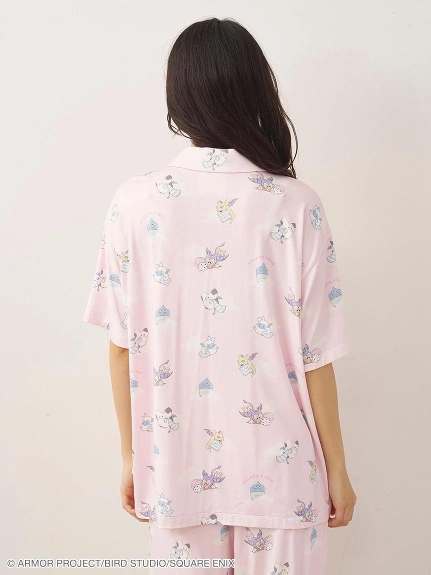 【勇者鬥惡龍】【LADIES】滿版印花短袖襯衫 PWCT264207