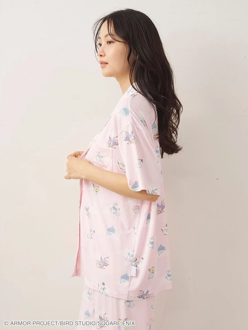 【勇者鬥惡龍】【LADIES】滿版印花短袖襯衫 PWCT264207