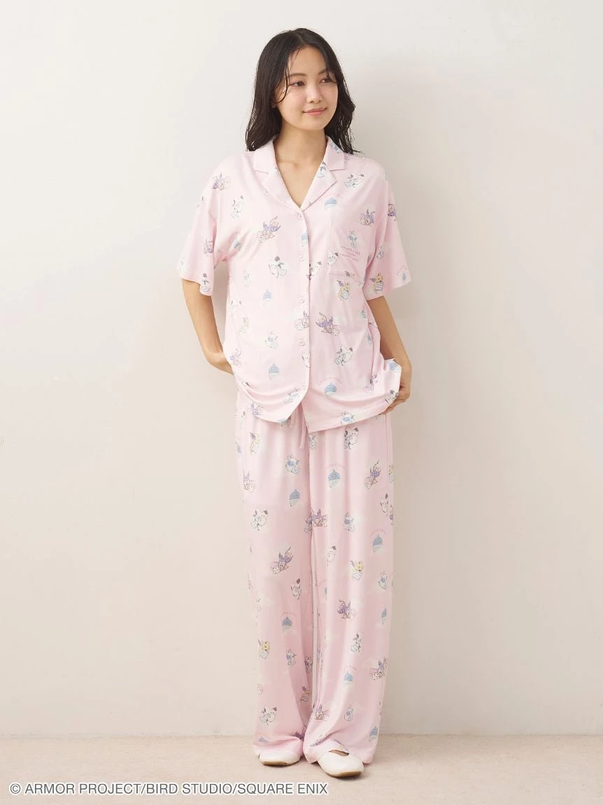 【勇者鬥惡龍】【LADIES】滿版印花短袖襯衫 PWCT264207
