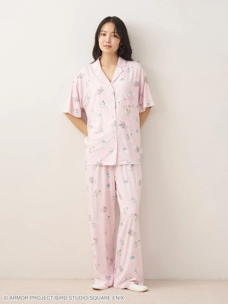 【勇者鬥惡龍】【LADIES】滿版印花短袖襯衫 PWCT264207