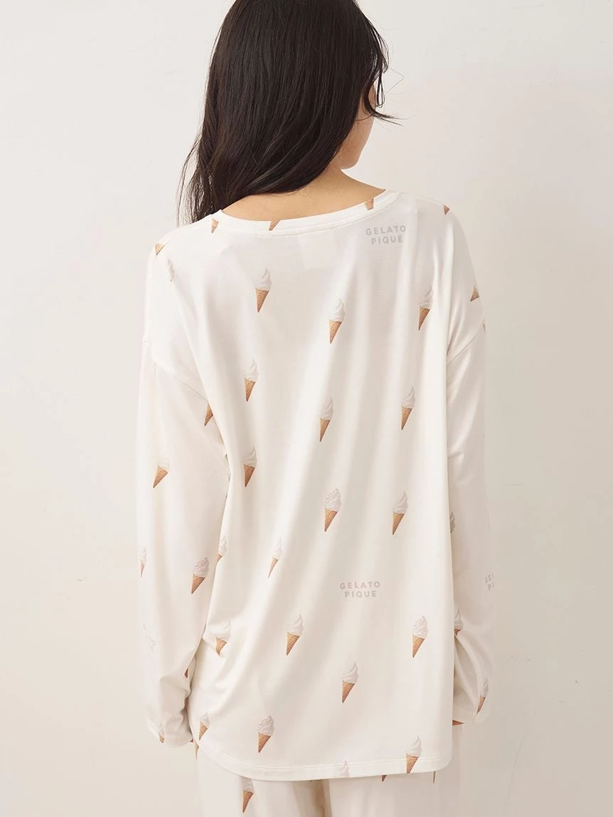 霜淇淋印花長袖T-shirt PWCT264227