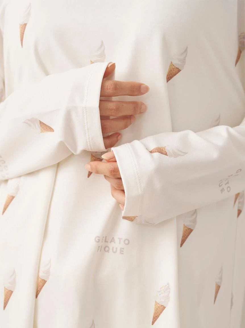 霜淇淋印花長袖T-shirt PWCT264227