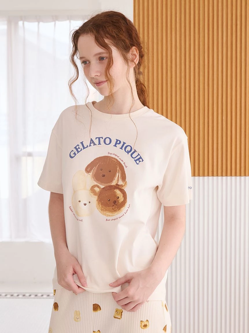 動物麵包圖案T-shirt PWCT264333