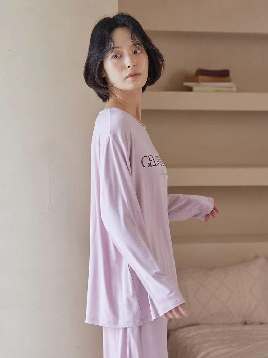 嫘縈Logo長袖T-Shirt PWCT265253