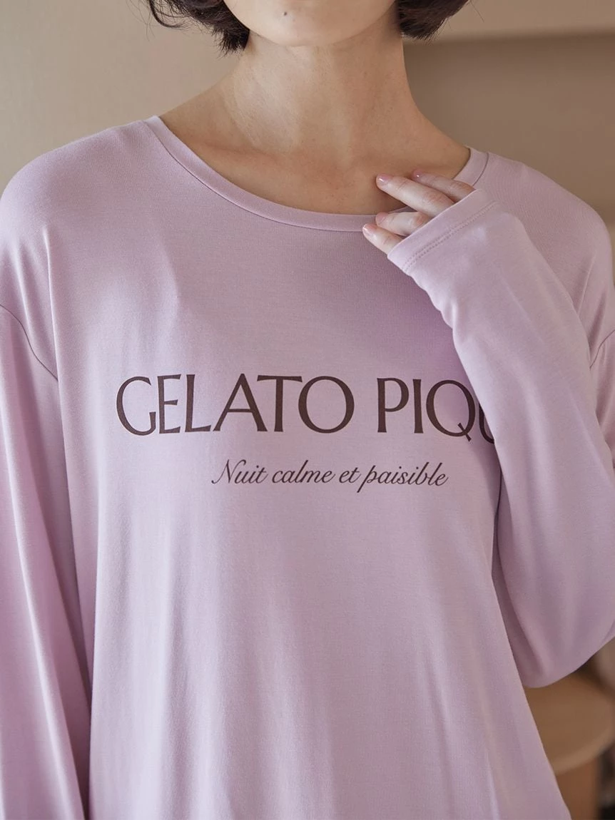 嫘縈Logo長袖T-Shirt PWCT265253