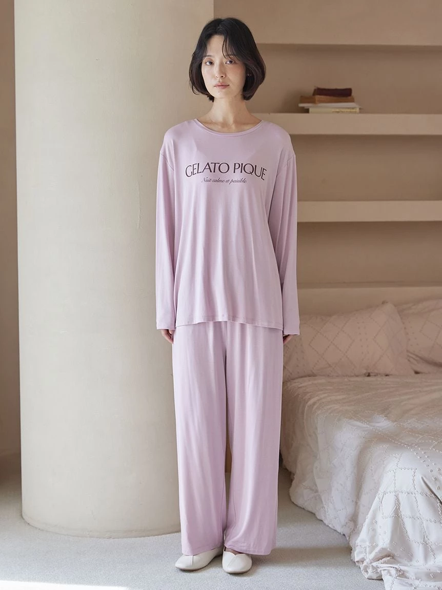 嫘縈Logo長袖T-Shirt PWCT265253