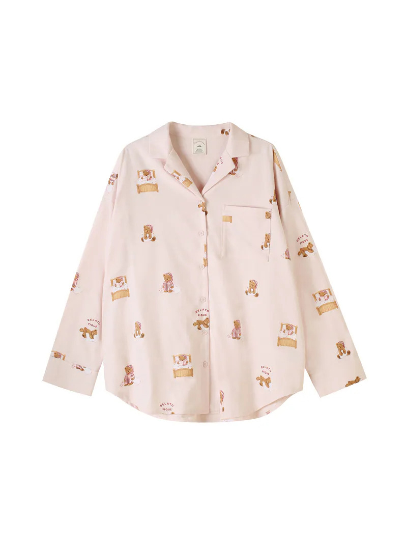 晚安小熊印花襯衫 PWFT254367