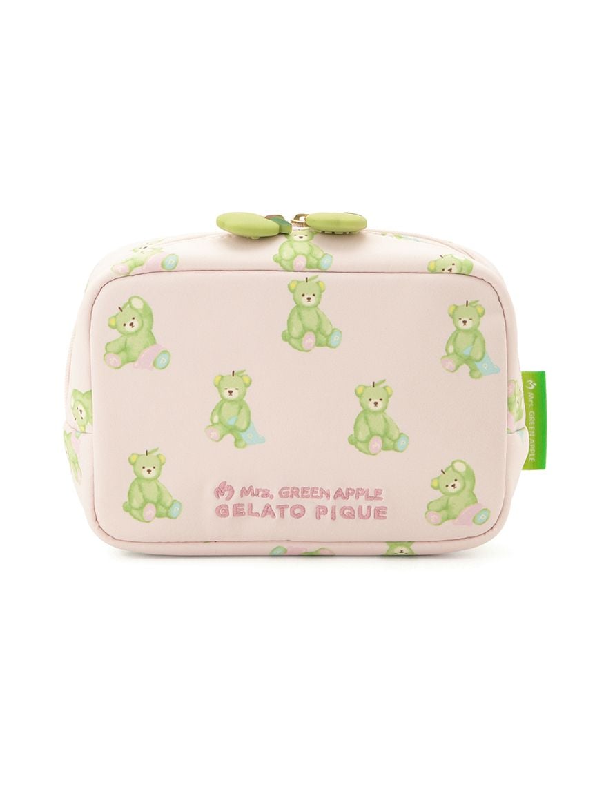 【Mrs. GREEN APPLE】滿版印花收納包 PWGB265525-PNK