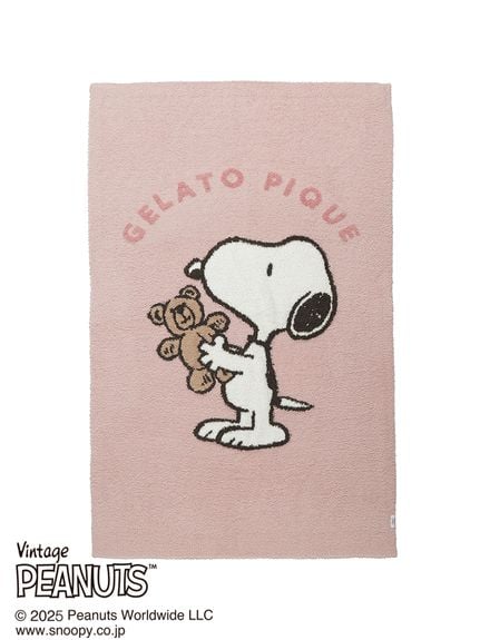 【PEANUTS】SNOOPY×BEAR 提花毛毯 PWGG251524-PNK