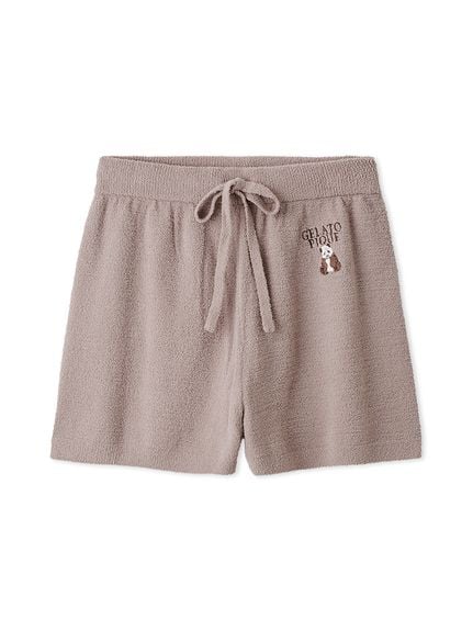AIRY MOCO 熊貓提花短褲 PWNP251095-BRW