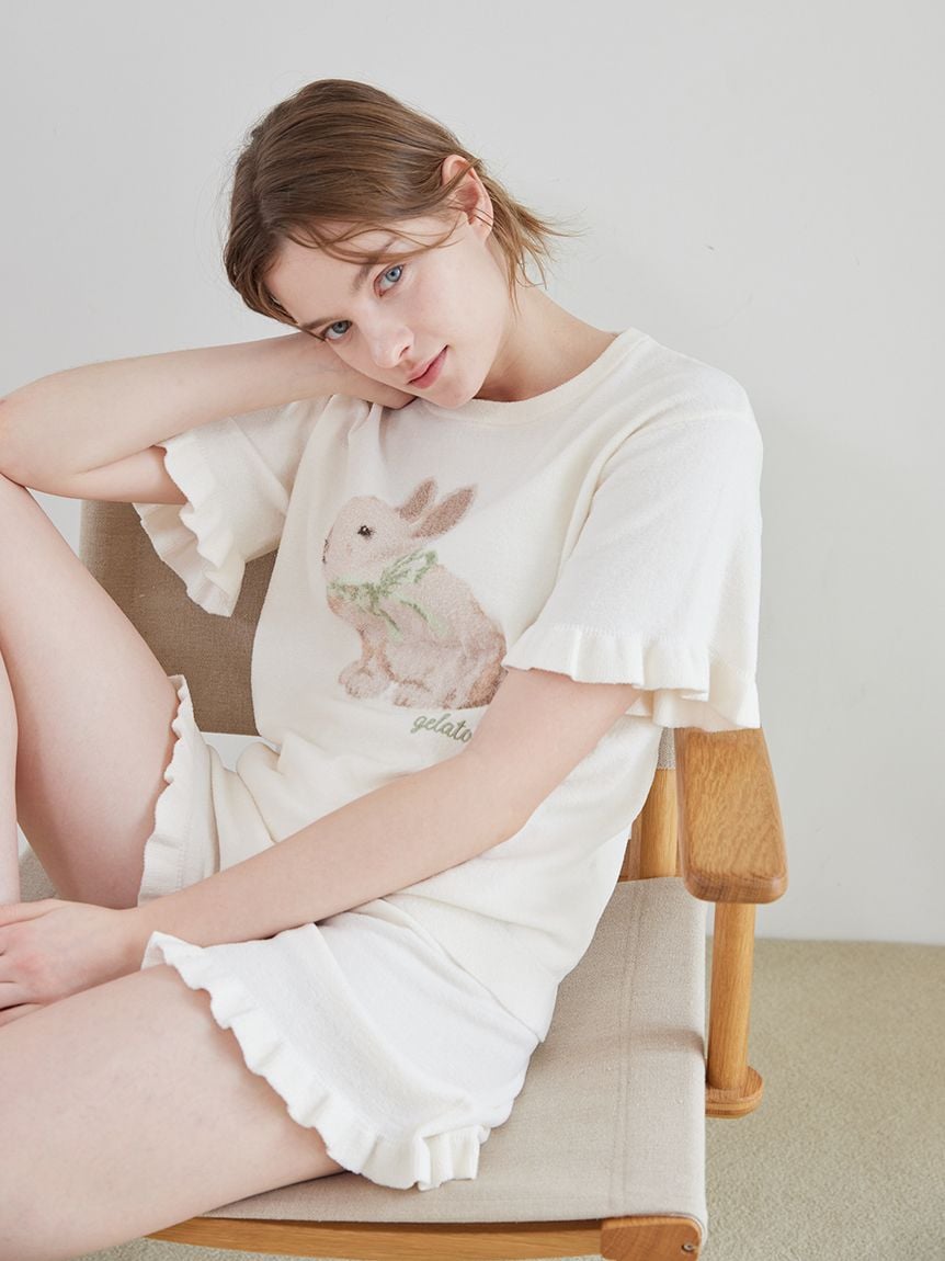 AIRY MOCO下擺荷葉短褲 PWNP261107