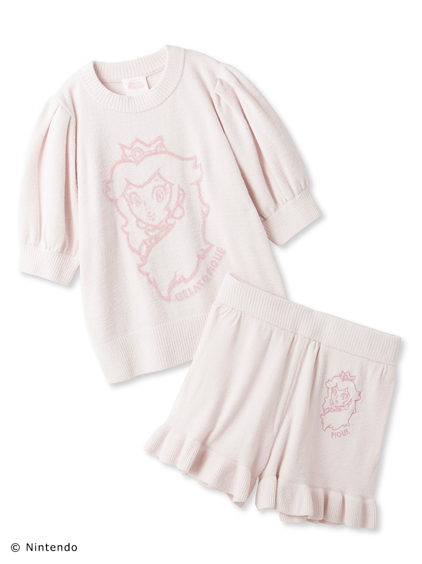 【PEACH COLLECTION】提花上衣&短褲套裝 PWNT241048-PNK