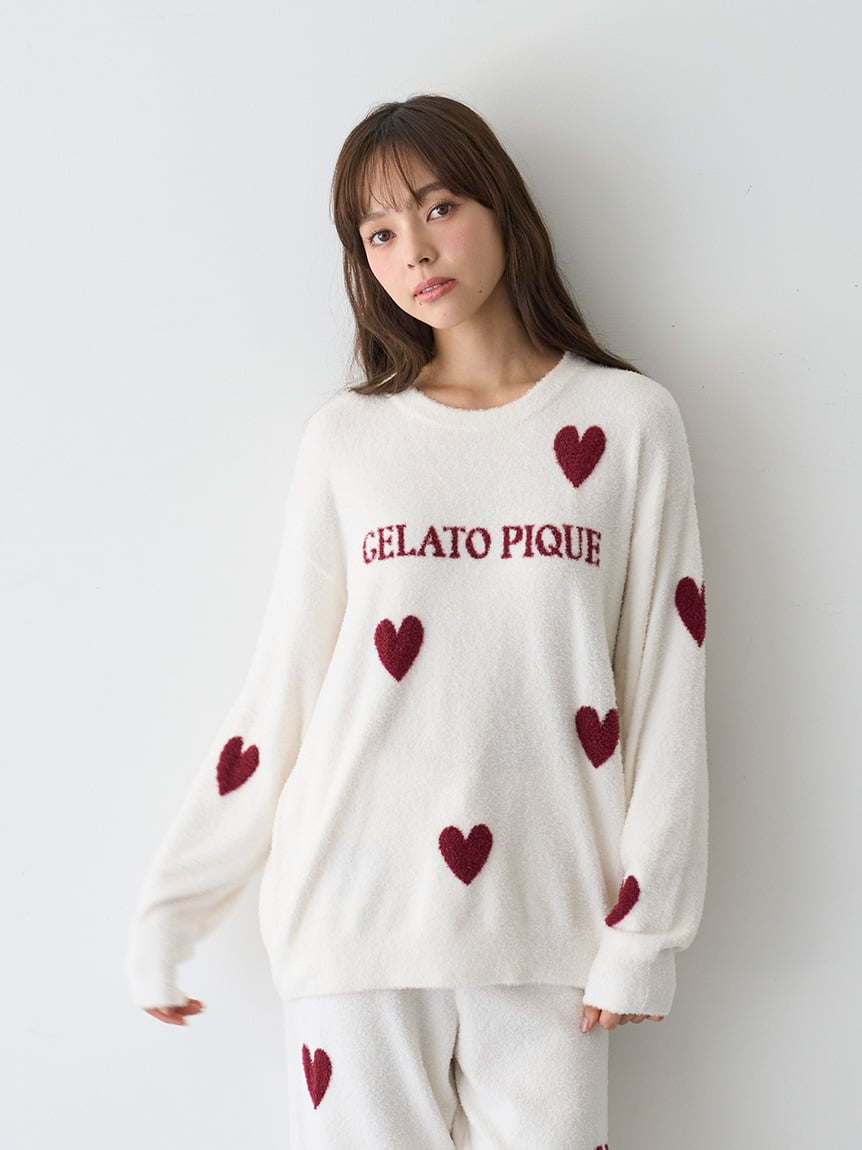 Hot Smoothie 愛心提花上衣 PWNT254106