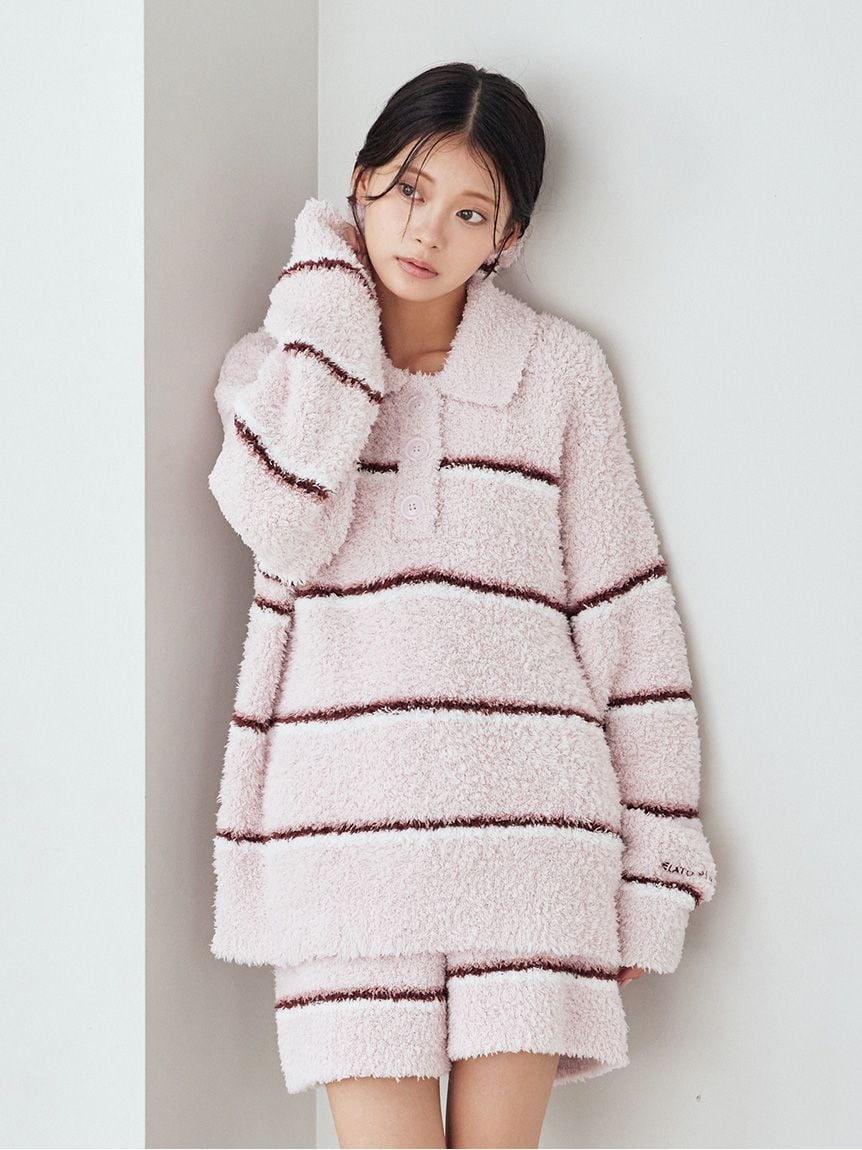 GELATO條紋Polo領上衣 PWNT255069