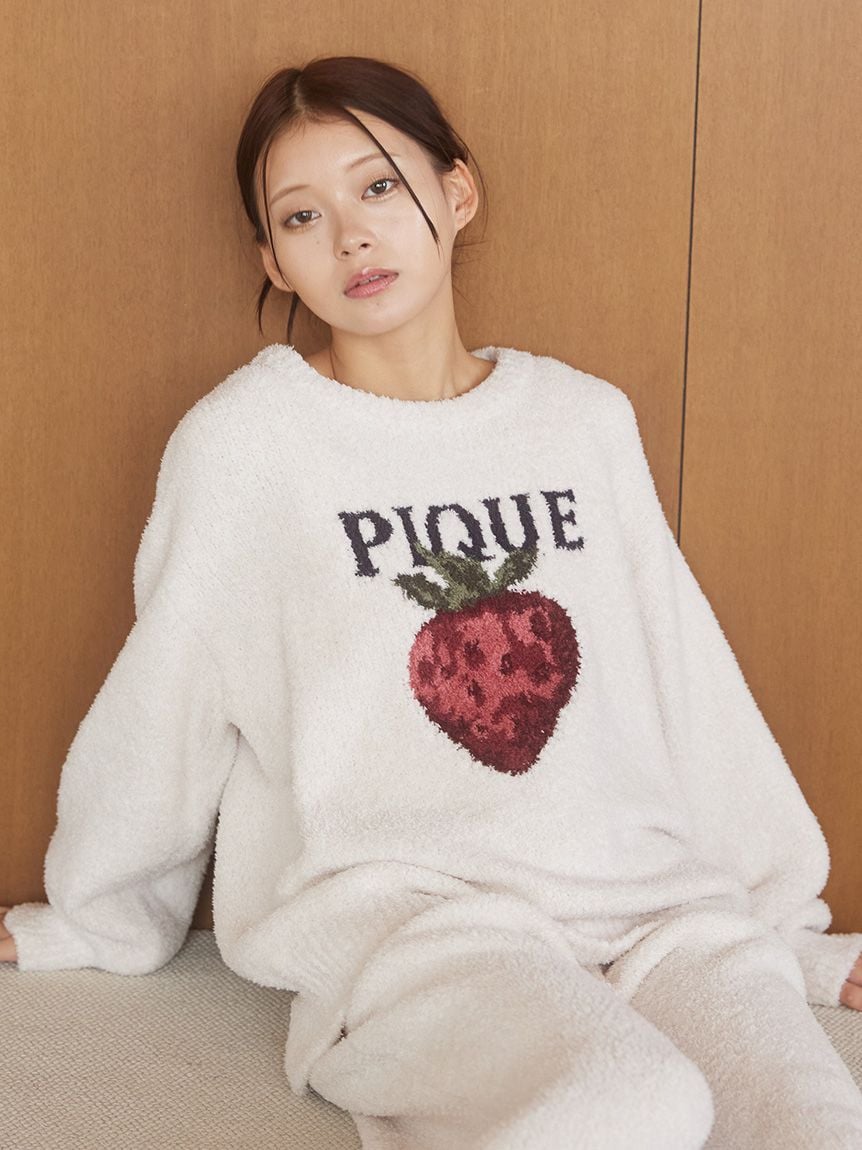 草莓提花上衣 PWNT255111