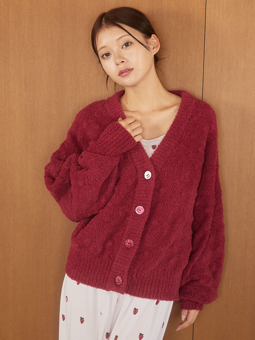 針織花紋開襟衫 PWNT255121