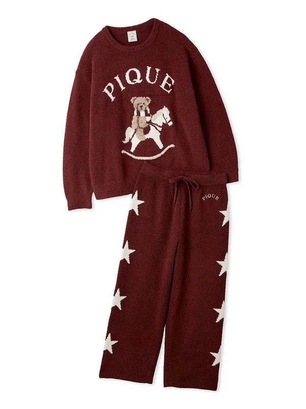 木馬小熊提花上衣&長褲 SET PWNT255161