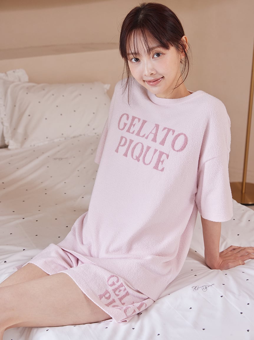 SMOOTHIE Logo提花休閒上衣&短褲 SET PWNT262061