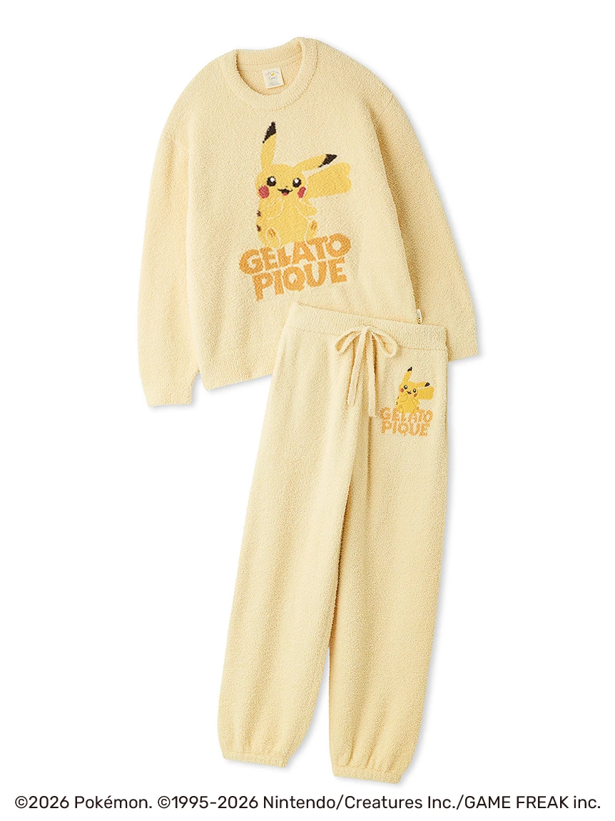 【Pokémon】BABY MOCO 提花上衣＆長褲SET PWNT264002