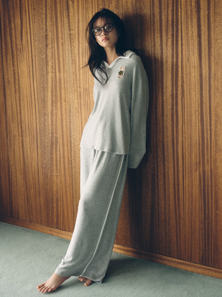 Bear小熊針織Polo上衣&長褲SET SHCO255013