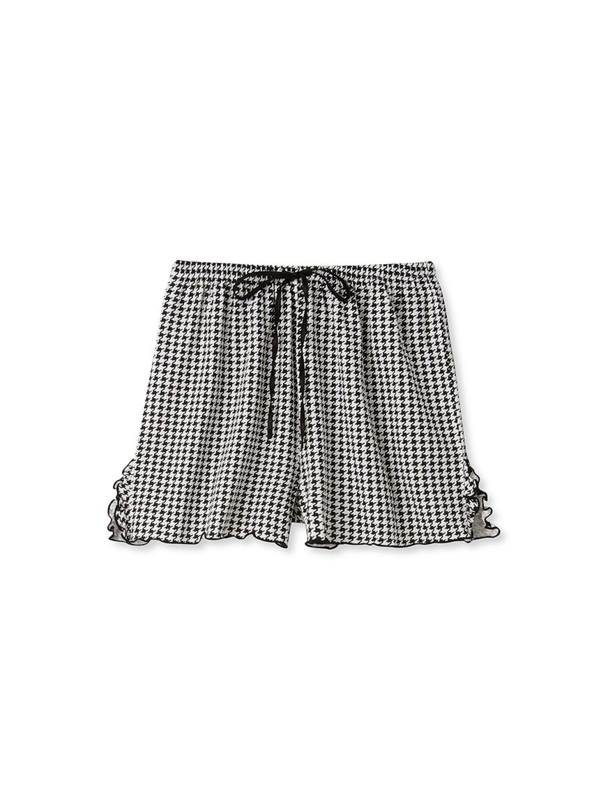 【Moispro】木耳滾邊印花短褲 SHCP234075-CHECK