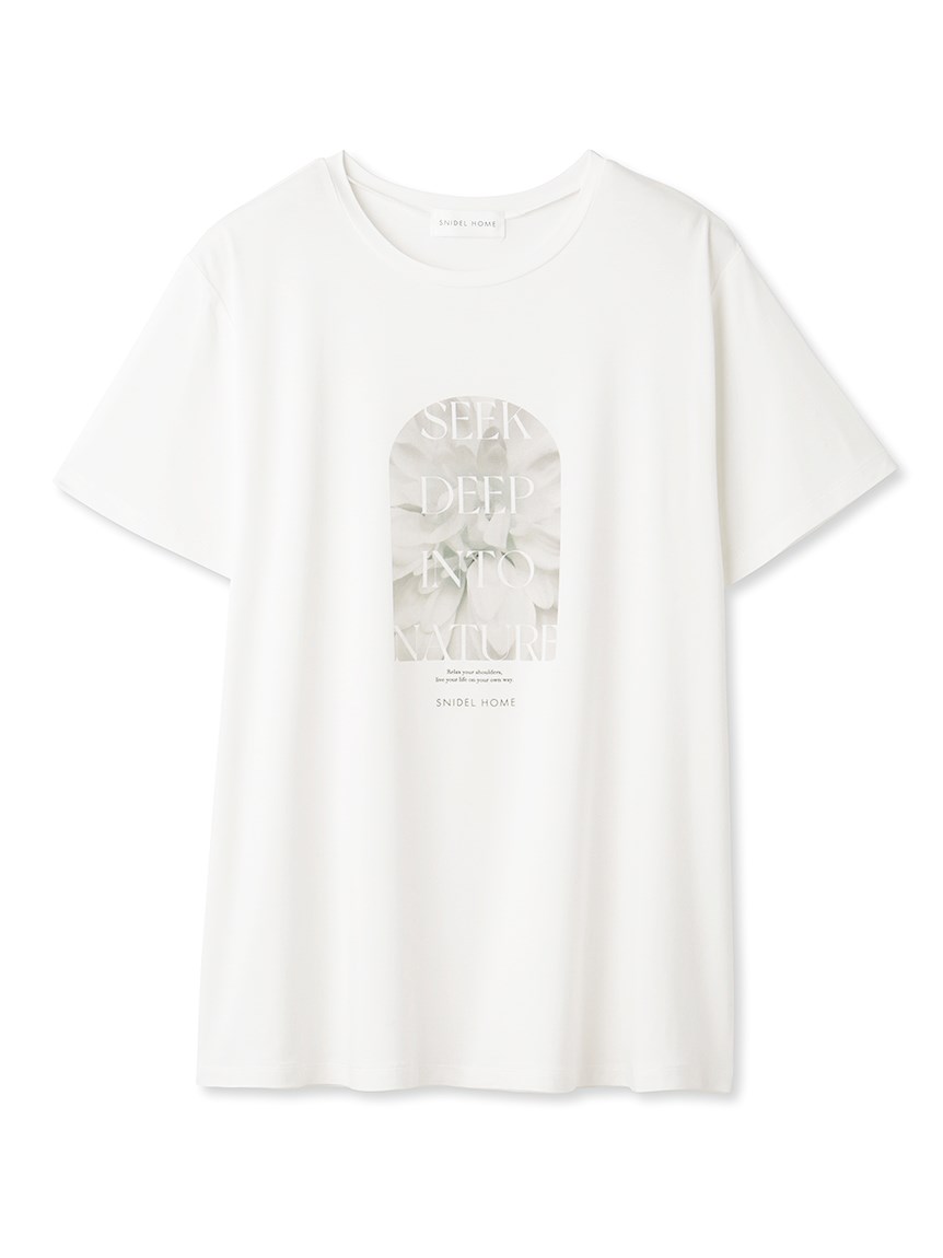 【Eco Rayon】花卉寫真T-Shirt SHCT234017-GRY