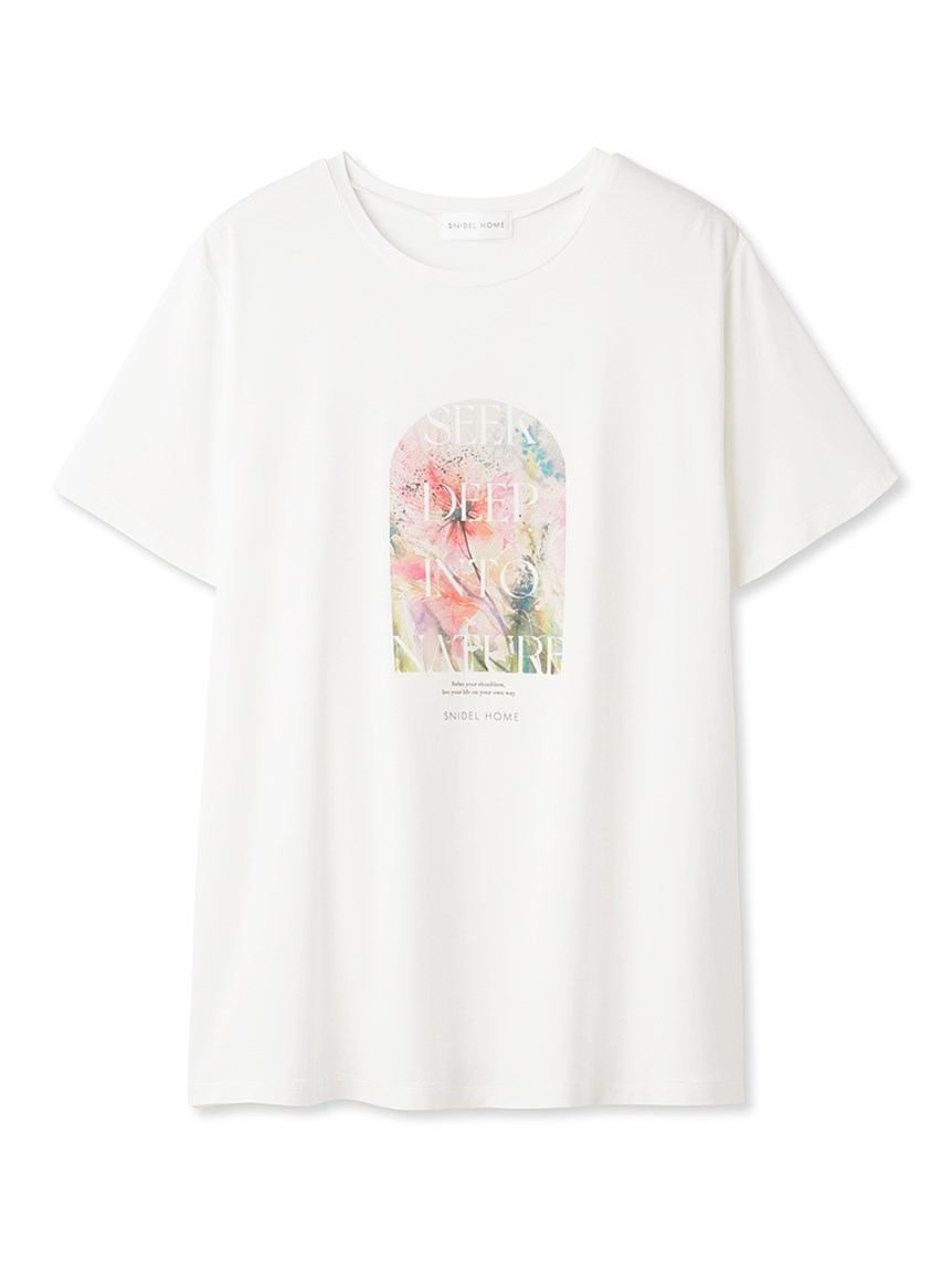 【Eco Rayon】花卉寫真T-Shirt SHCT234017-PNK