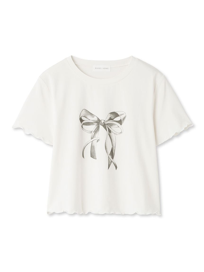 【Moispro】單圖印花捲邊T-Shirt SHCT242064-GRY