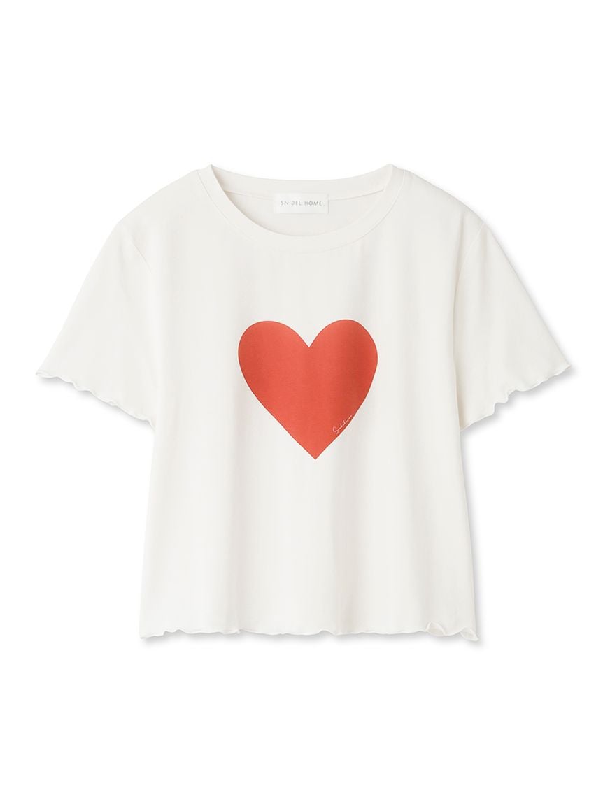【Moispro】單圖印花捲邊T-Shirt SHCT242064-RED