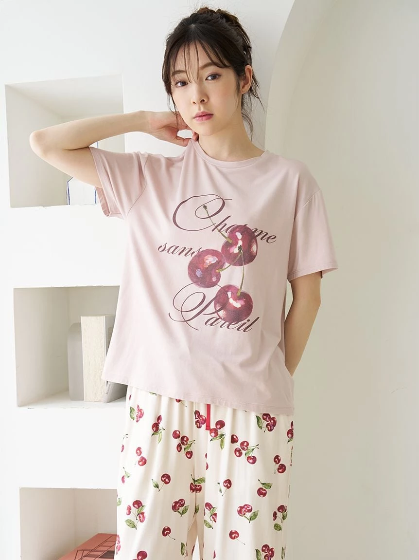 【Moilis】櫻桃圖案T-Shirt SHCT264040