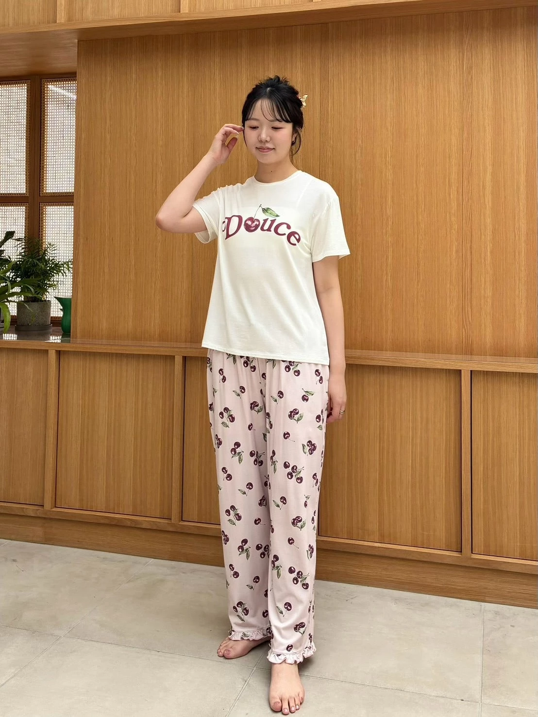 【Moilis】櫻桃圖案T-Shirt SHCT264040