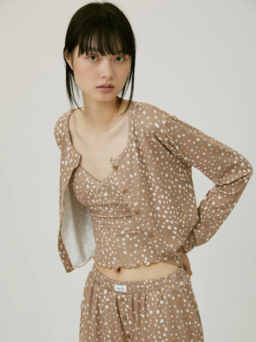 Pointelle印花針織開襟衫 SHCT264102
