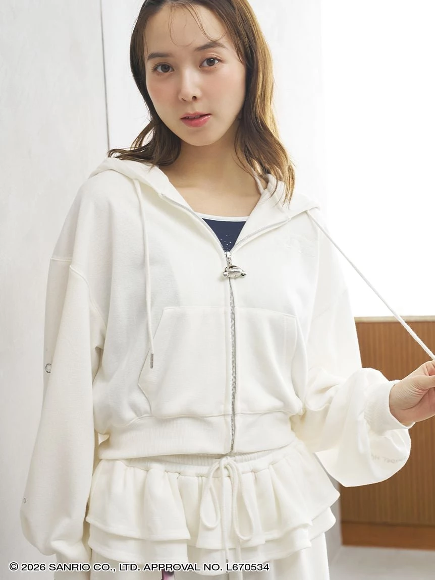 【Cinnamoroll大耳狗】亮絲連帽上衣 SHCT264125