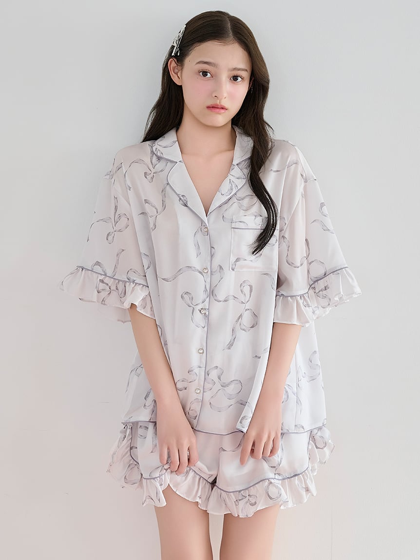 【Luxshine】【接觸冷感】荷葉邊蝴蝶結短褲 SHFP261077