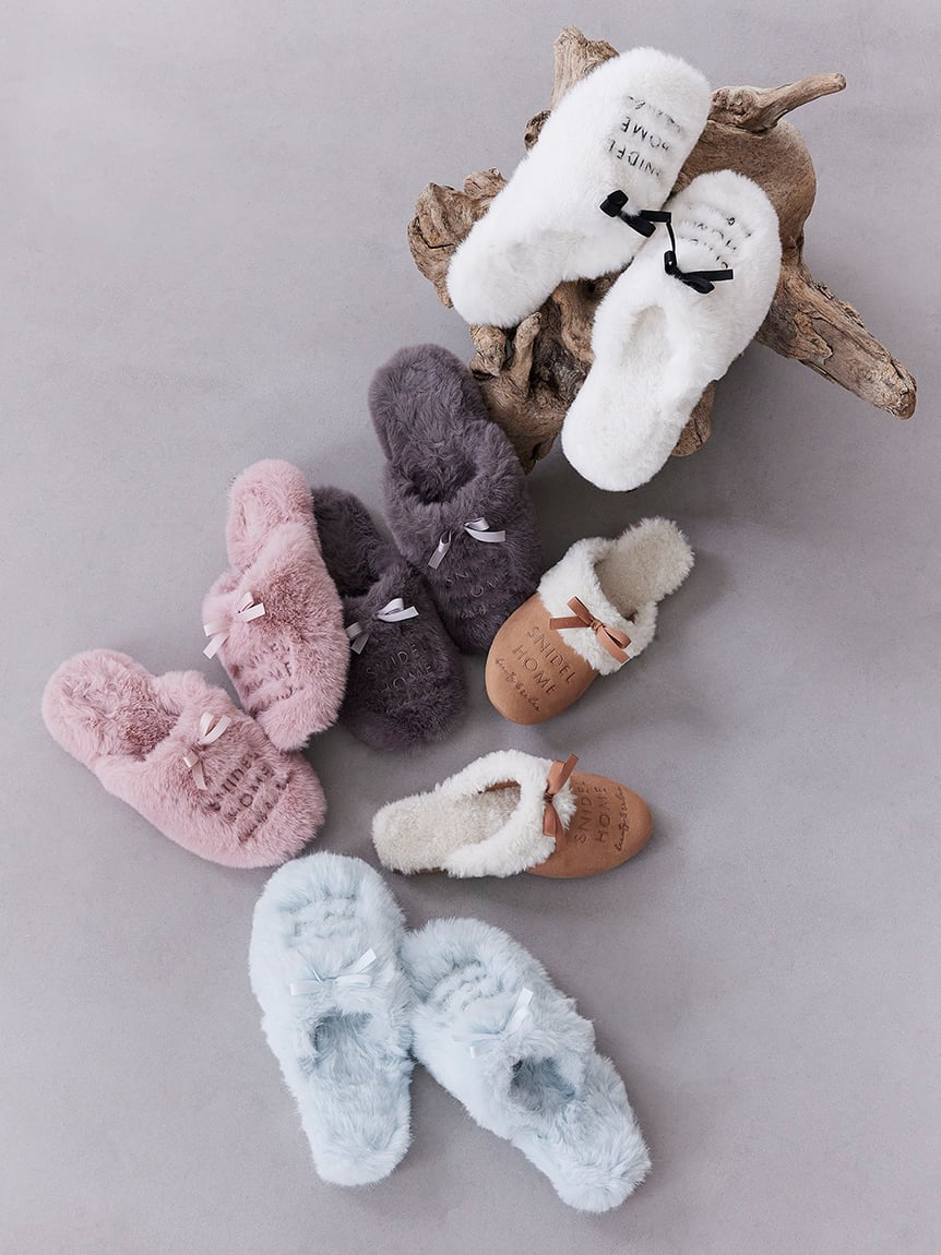 絨毛蝴蝶結室內拖 SHGG255204