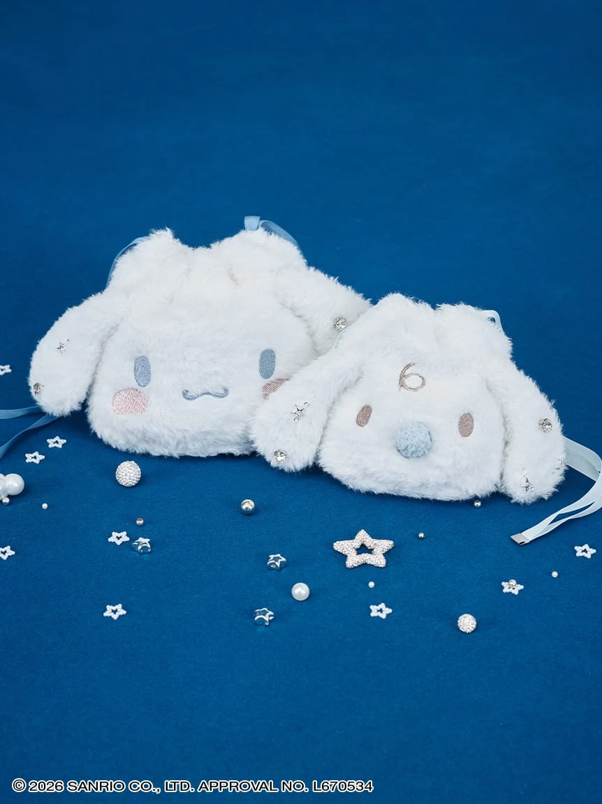 【WEB限定】【Cinnamoroll大耳狗】束口針織收納包SET SHGG264274
