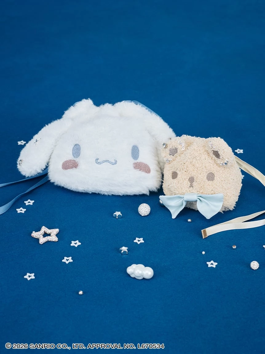 【WEB限定】【Cinnamoroll大耳狗】束口針織收納包SET SHGG264274