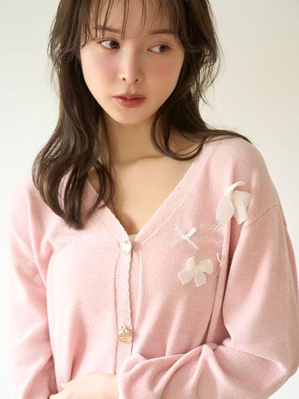 蝴蝶結裝飾開襟衫 SHNT252013