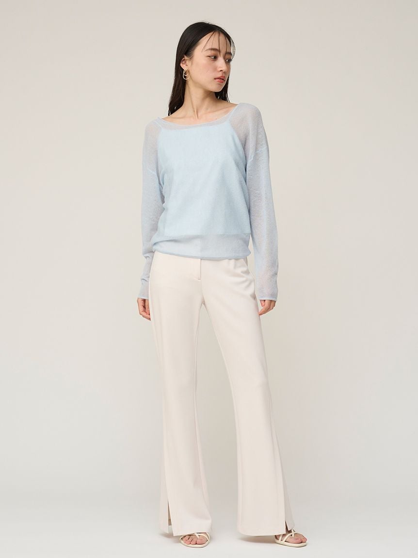 開衩剪裁長褲 SWCP261230