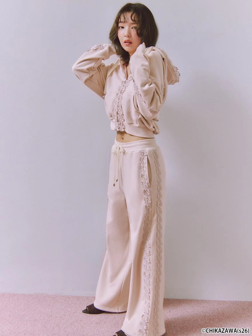【SNIDEL×近沢レース店】聯名休閒長褲 SWCP264132