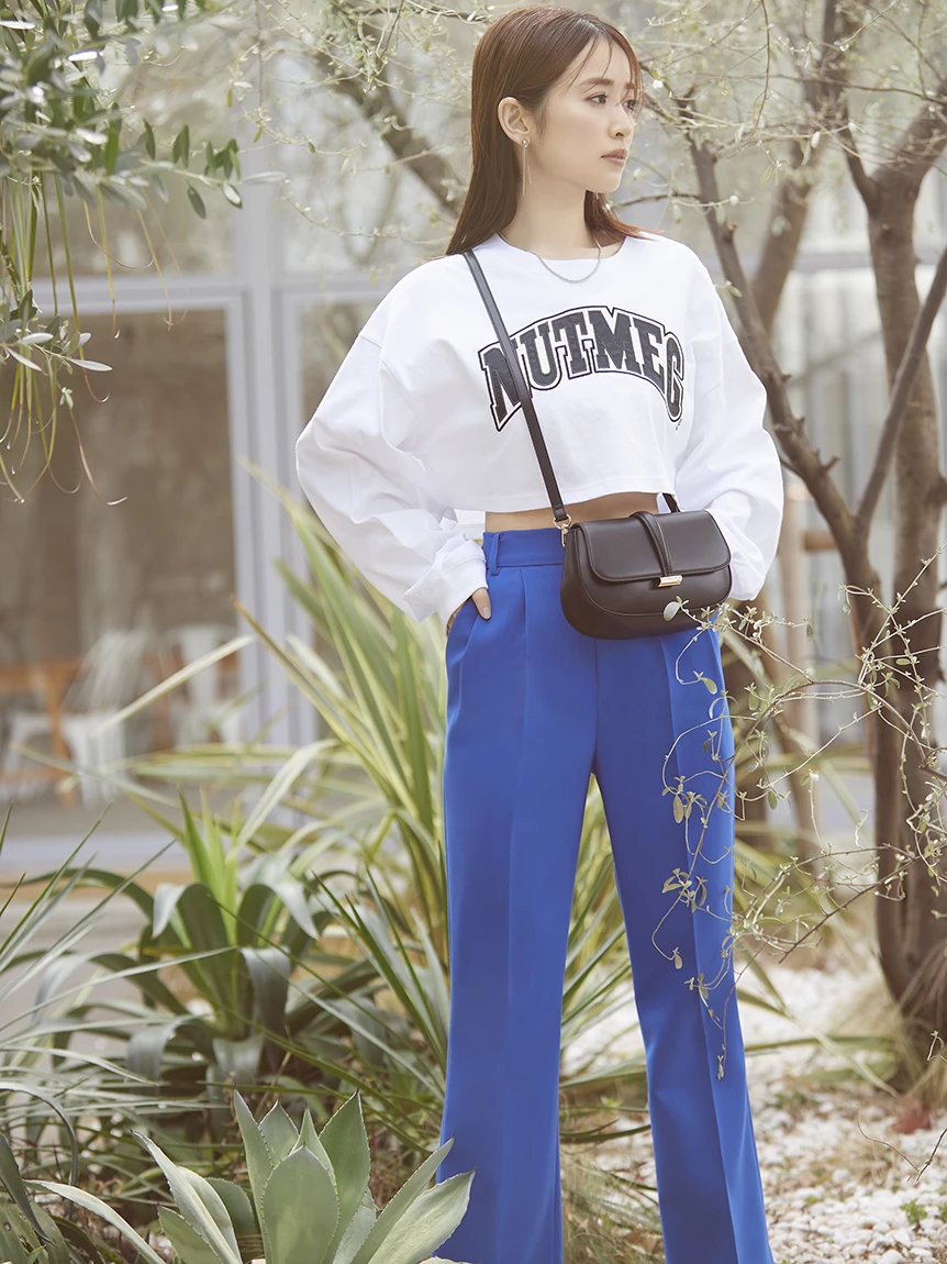 【NUTMEG】短版長袖T-Shirt SWCT232022