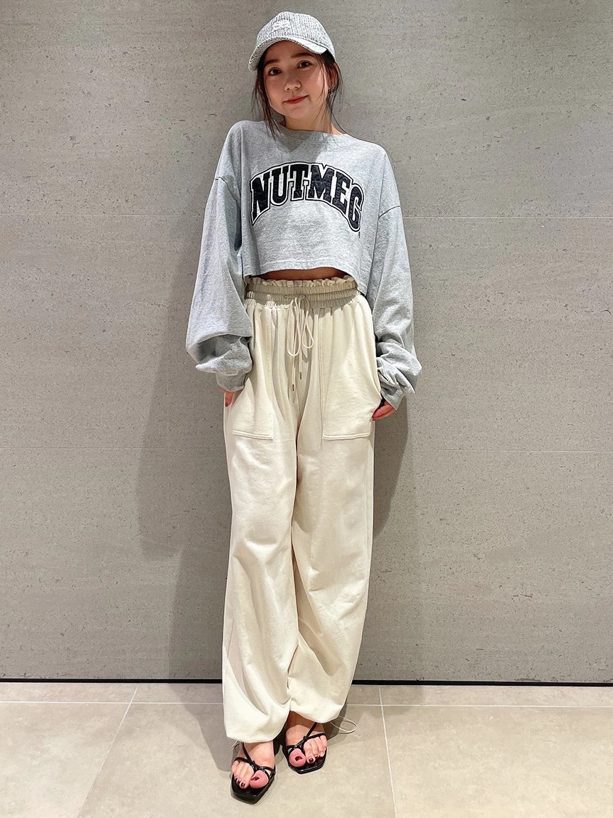 【NUTMEG】短版長袖T-Shirt SWCT232022