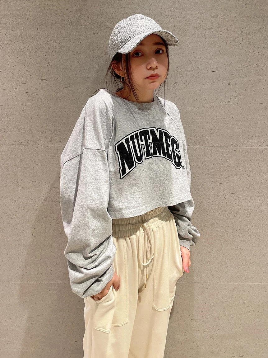 【NUTMEG】短版長袖T-Shirt SWCT232022